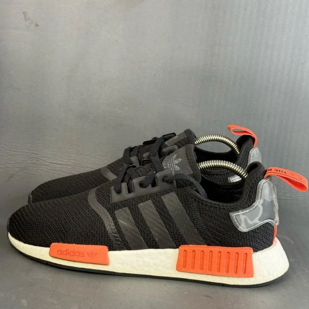 Adidas NMD R1 'Core Black Raw Amber' athletic sneaker shoe mens size 10